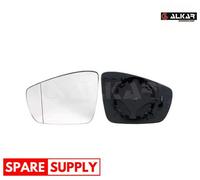 MIRROR GLASS, OUTSIDE MIRROR FOR VW POLO ALKAR 6451123 FITS LEFT