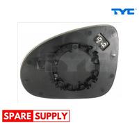 MIRROR GLASS, OUTSIDE MIRROR FOR VW TOUAREG TYC 337-0268-1 FITS LEFT