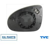 Mirror Glass, outside mirror for VW TOUAREG TYC 337-0268-1 fits Left