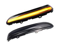 Mirror Glass Replacement For Opel For Vauxhall For Corsa F 2019 2020 2021 2PCS Dynamic LED Side Mirror Blinker Lights Turn Signal Lamps Door Wing Mirror Glass(Yellow)