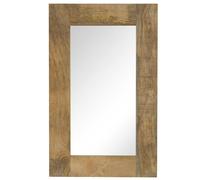 Mirror Hallway Bathroom Makeup Mirror Vanity Mirror Solid Mango Wood vidaXL