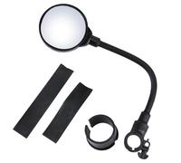 Mirror Handlebar Bicycles, Ajustable Rotatable Clamp Handlebar Mirror, Scratch Resistant Safety Rearview Wide Angle Lens Accessories for Cycling Enthusiasts Professionals