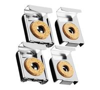 Mirror Holder Clips,Square Rustproof Hardware | 4-Piece Mirror Hangers for the Wall | for Home Bathroom Gym Billboard Tile Glass Shelf Door Closet Kitchen Door Glass