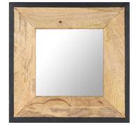 Mirror Home Wall-Mounted Mirror Makeup Vanity Mirror Solid Mango Wood vidaXL
