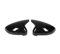 Mirror Housing Caps - Car Modification for Audi A4 S4 B9 A5 2015-2019 Rearview Mirror Cover Horns Left and Right Pair (Glossy Black)
