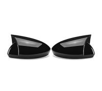 Mirror Housing Car Exterior Rearview Housings For Clio 5 For Mk5 2019-2025 Side Door Mirror Cover Wing Case Caps Protection Shells Exterior Cover(Gloss Black)