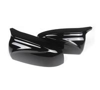 Mirror Housing Carbon Fiber/ABS 2x Car Side Rearview Mirror Cap Cover Shell Replacement For X5 X6 E70 E71 2007-2013(Glossy Black)