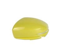 Mirror Housing For Fit, JAZZ, GK5, CITY, GM6 2014-2020 Models Rearview Mirror Cover Replacement, With Light Groove One Pair Protective Shell(Crescent yellow)