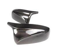 Mirror Housing Side Wing Rearview Modified Bright Black Carbon Fiber Pattern Mirror Cover For X5 E70 X6 E71 2008-2014(Carbon Fiber Look)