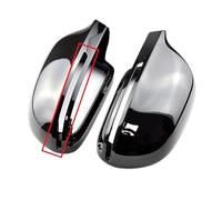 Mirror housings For A4 A5 B8 A3 8P A6 C6 Q3 Bright Black Full Replacement Side Mirrors Caps Rearview Mirror Cover(Bright black-B8)