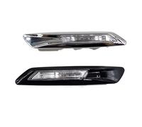 Mirror Indicator For BMW For 5-Series For F10 For F11 2010 2011 2012-2017 Cars Front Side Marker Light Fender Bright Turn Signal Lamp(Black,Left and Right)