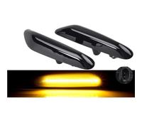 Mirror Indicator For BMW For E60 E61 E90 E91 E87 E81 E83 E84 E88 E92 E93 E82 E46 1 3 5 Series Sequential Flashing LED Turn Signal Side Marker Light(Dynamic Smoked)