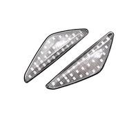 Mirror Indicator For BMW X3 F25 X5 E70 X6 E71 E72 2008-2014 Car Accessories 2PIECE LED Dynamic Turn Signal Light Fender Front Side Marker Lamps Indicator(Fullstar Crystal)