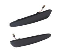 Mirror Indicator For Chevy For Corvette C6 2005 2006-2012 2013 2PIECE Amber Or White LED Side Marker Light Front Bumper Side Marker Fender Light Indicator(Smoked lens)