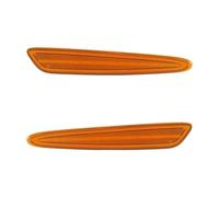 Mirror Indicator For Chevy For Corvette C6 2005 2006-2012 2013 2PIECE Amber Or White LED Side Marker Light Front Bumper Side Marker Fender Light Indicator(Orange lens)