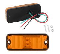 Mirror Indicator Lamp 4 Inch LED Side Marker Clearance Lights Amber Red Signal Indicator Tail Lamps 12V 24V For Truck Trailer Lorry Van RV Camper Turn Signal Lights