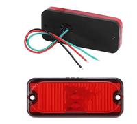 Mirror Indicator Lamp 4 Inch LED Side Marker Clearance Lights Amber Red Signal Indicator Tail Lamps 12V 24V For Truck Trailer Lorry Van RV Camper Turn Signal Light Assembly