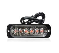 Mirror Indicator Light 1X Truck LED Strobe Police Warning Light 6SMD Grille Flashing Side Light Bar Car Trailer Beacon Lamp Amber Traffic Light 12V 24V(Yellow)