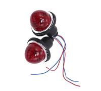 Mirror Indicator Light 2PCS 72mm Turn Signal Brake Stop Light LPB630 for Classic for Mini Morris Minor DC 12V(Red)