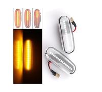 Mirror Indicator Light 2Pcs Dynamic LED Turn Signal Side Marker Light Repeater Lamp For Citroen For Nemo 2008-2019(Dynamic Crystal)
