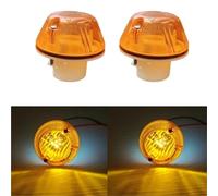 Mirror Indicator Light 2pcs E12 Led Truck Indicator Light For MAN Truck For TGA For TGX TGS 81253206115 81253206117 Amber White Side Lamp Signal Lights Side Turn Signal Light(2pcs amber lights)