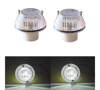 Mirror Indicator Light 2pcs E12 Led Truck Indicator Light For MAN Truck For TGA For TGX TGS 81253206115 81253206117 Amber White Side Lamp Signal Lights Side Turn Signal Light(2pcs white lights)
