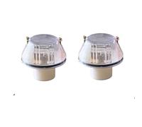 Mirror Indicator Light 2pcs E12 Led Truck Indicator Light For MAN Truck For TGA For TGX TGS 81253206115 81253206117 Amber White Side Lamp Signal Lights Side Turn Signal Light(2pcs white case)