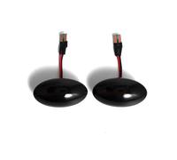 Mirror Indicator Light Compatible With BMW For MINI For Cooper For R50 R52 For R53 2002 2003-2008 2PCS Side Marker Indicator Lamp Turn Signal mudguard Lights Dynamic(Smoked Type)