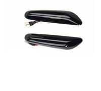 Mirror Indicator Light For BMW X3 E83 X1 E84 X5 X53 E60 E61 F10 E46 E81 E82 E90 E92 E87 E88 120I Sequential Flashing LED Turn Signal Side Marker Light Wing Mirror Indicator(Dynamic Smoked)