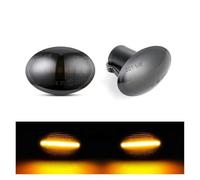 Mirror Indicator Light For Fiat For 500 500C 500L (Typ 351 352) 2012-up 4C LED Side Marker Light(Smoked Normal Amber)