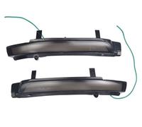 Mirror Indicator Light For Octavia MK2 A5 SuperB B6 2009-2012 (Blue-Yellow) | Compatible with Skoda 3T Side Wing Fit Turn Signal Blinker Sequential Amber Sweep Clear Vision Anti Glare Easy Installation
