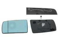 Mirror insert glass Left Blue-tinted 3031833 VAN WEZEL for MERCEDES-BENZ S-CLASS