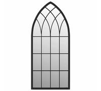 (sand, 70 x 30 cm) vidaXL Mirror Iron for Indoor Use Hanging Mirror Black/Sand 100x45/70x30 cm