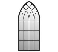 Mirror Iron for Indoor Use Hanging Mirror Black/Sand 100x45/70x30 cm vidaXL