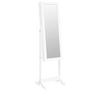 Mirror Jewellery Cabinet Armoire with LED Lights Free Standing Mirror vidaXL