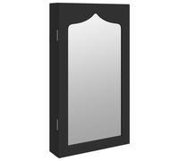 (white, 37.5 x 10 x 76 cm) vidaXL Mirror Jewellery Cabinet Jewelry Armoire Mirror Organiser Wall Mounted