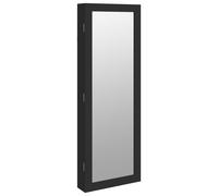 (white, 37.5 x 10 x 106 cm) vidaXL Mirror Jewellery Cabinet Jewelry Armoire Mirror Organiser Wall Mounted