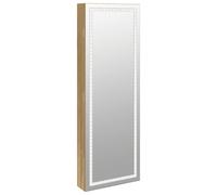 Mirror Jewellery Cabinet Mirror Armoire with LED Lights Wall Mounted vidaXL