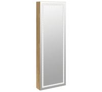 Mirror Jewellery Cabinet Mirror Armoire with LED Lights Wall Mounted vidaXL