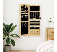 Mirror Jewellery Cabinet Wall Mounted 37.5x10x106 cm