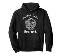 Mirror Lake Adirondack Mountains New York Pullover Hoodie