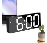Mirror LED Clock - Acrylic Body size Compact frame, touch control design, energy efficient part supporting nighttime use, modern element that enhances the aesthetics of the room