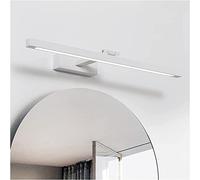 Mirror Light Simple Mirror Front Lights - Postmodern White Aluminum Dormitory Apartment Dressing Table Makeup Wardrobe Led Lamp Mirror Lamp Bedside Decor Wall Lamp 80cm Warm Light chandeliers mo(Warm