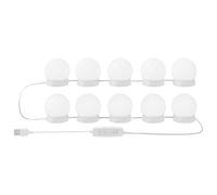 vidaXL Mirror Lights 2 pcs White 4.5 x 4.5 x 4.8 cm Plastic