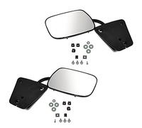 Mirror Manual Black 3 Bolt Mount LH Driver RH Passenger Pair Compatible with Chevy GMC