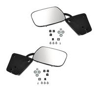 Mirror Manual Black 3 Bolt Mount LH Driver RH Passenger Pair Compatible with Chevy GMC