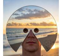 Mirror Mask - What I'm Looking At, Anti-Selfie Head-Mounted Mirror, See the Wearer’s Embedded Viewpoint, Reflects Light & Movement, Creative Prop for Photography & Video Art (1pcs)