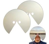 Mirror Mask - What I'm Looking At, Anti-Selfie Head-Mounted Mirror, See the Wearer’s Embedded Viewpoint, Reflects Light & Movement, Creative Prop for Photography & Video Art (2pcs)