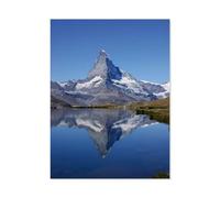 Mirror, mirror: the double Matterhorn，Puzzle 1000 Pieces Wood Puzzle Adult Children'S Educational Toy Family Decompression Game（75x50cm）-AG38