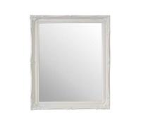 Mirror MirrorOutlet Classic French Inspired Gloss White Ornate OVERMANTLE Elegant ORN, 66x56